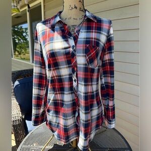 Ladies Medium Alter Ego Plaid Western Shirt